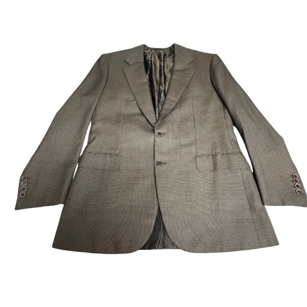 Brioni Brown Wool Silk Blend Blazer Sport Coat Italy